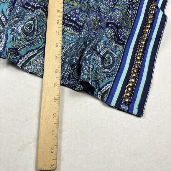 Soft Surroundings Miravelle Kimono Blouse Patchwork Draped Loose Fit Top S/M - Picture 7 of 11